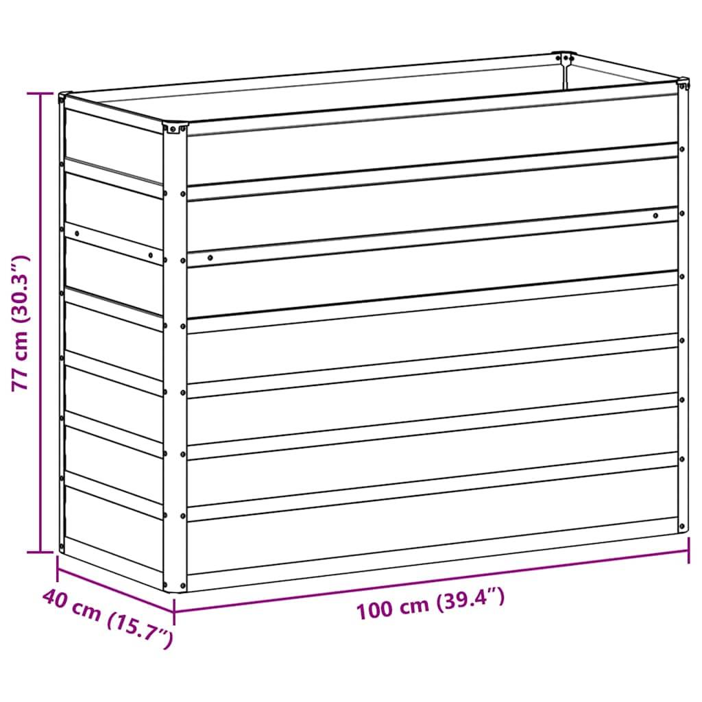 Metall-Hochbeet Abmessungen: Höhe 77 cm (30,3