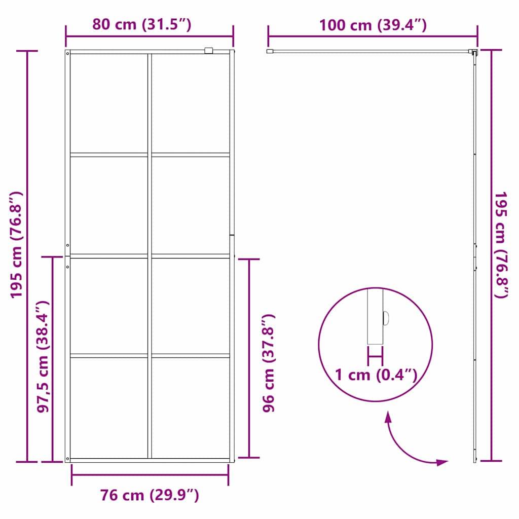 Diagramm der Regaldimensionen: Höhe 195 cm (76,8