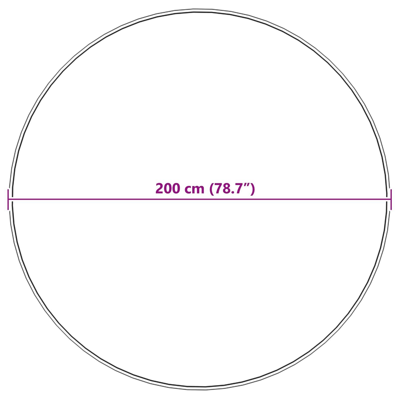Ein Kreis mit einem Durchmesser, der mit '200 cm (78,7
