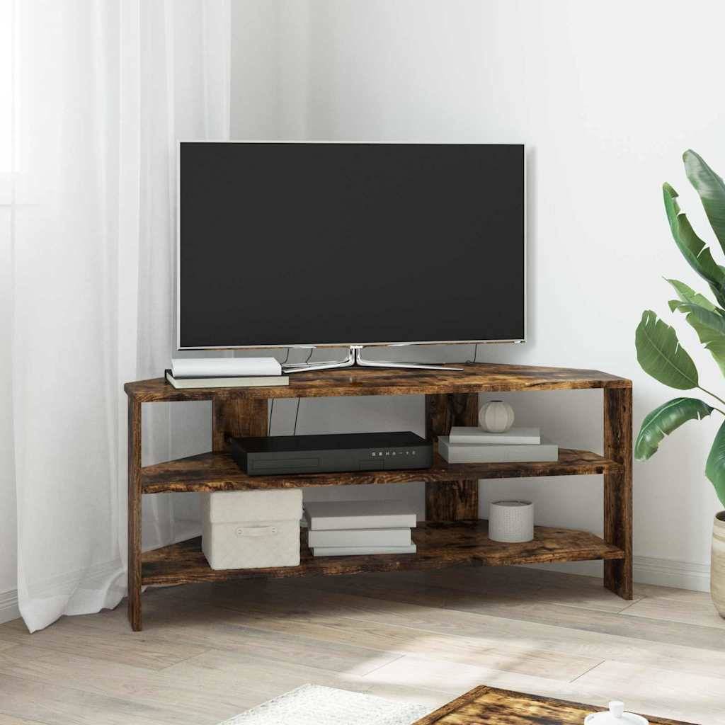vidaXL EckTVSchrank Geräucherte Eiche 102x40,5x45cm Holzwerkstoff
