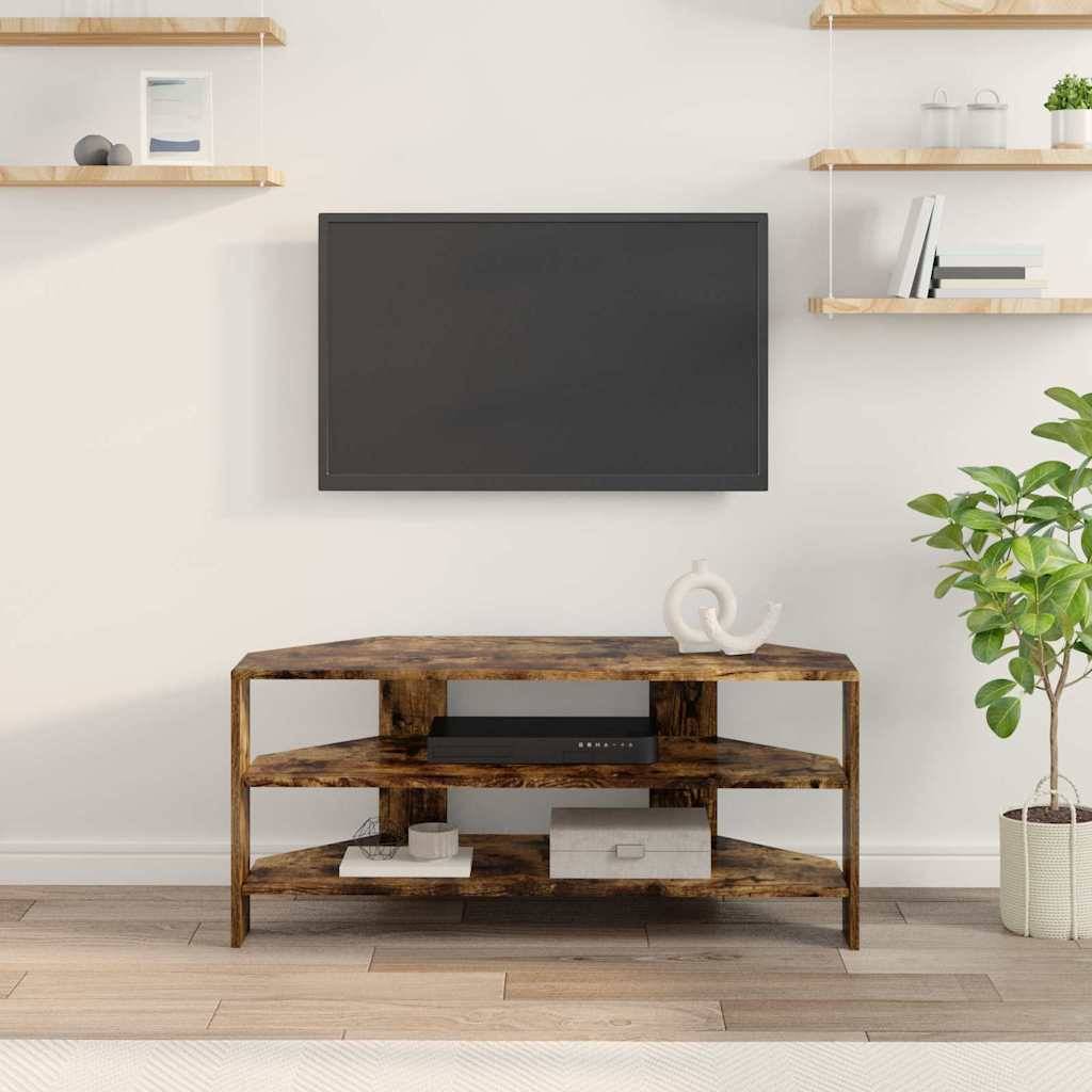 vidaXL EckTVSchrank Geräucherte Eiche 102x40,5x45cm Holzwerkstoff