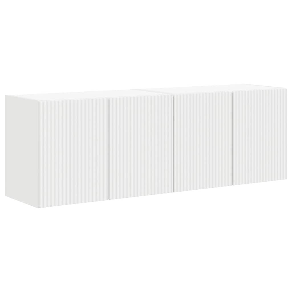 vidaXL TV-Wandschrank 2 pcs Weiß 59,5 x 31 x 40 cm Holzwerkstoff