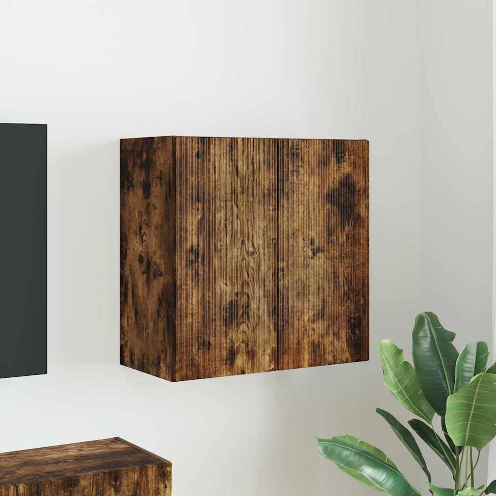 vidaXL TV-Wandschrank Wandmontiert Geräucherte Eiche 59,5 x 31 x 60 cm