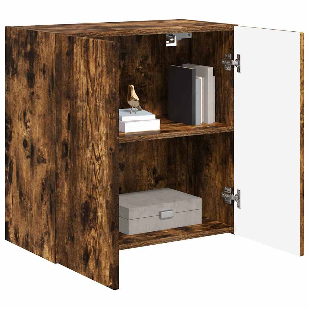 vidaXL TV-Wandschrank Wandmontiert Geräucherte Eiche 59,5 x 31 x 60 cm