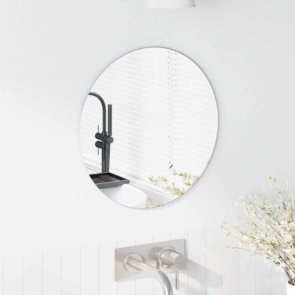 vidaXL Wandspiegel Rund Ø 40 cm Gehärtetes Glas