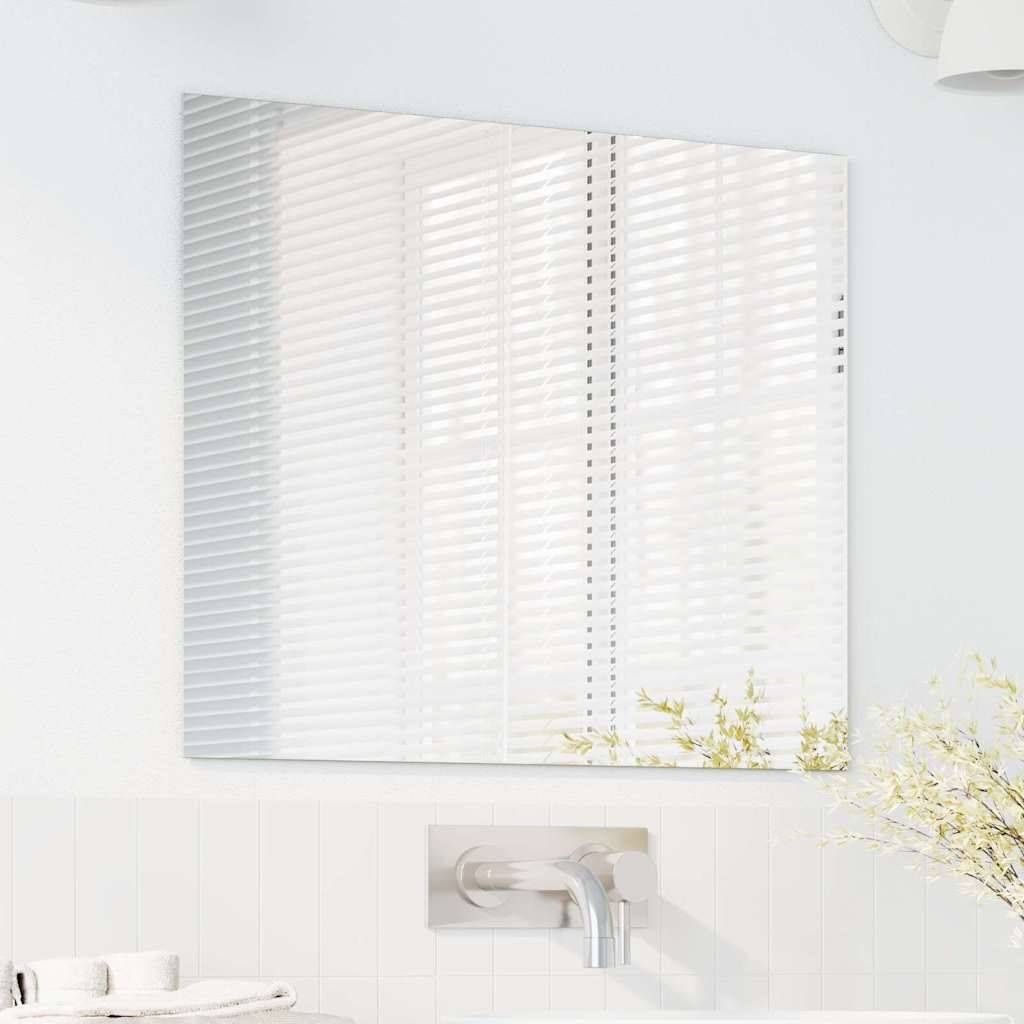 vidaXL Wandspiegel Rechtwinklig 50 x 60 cm Gehärtetes Glas