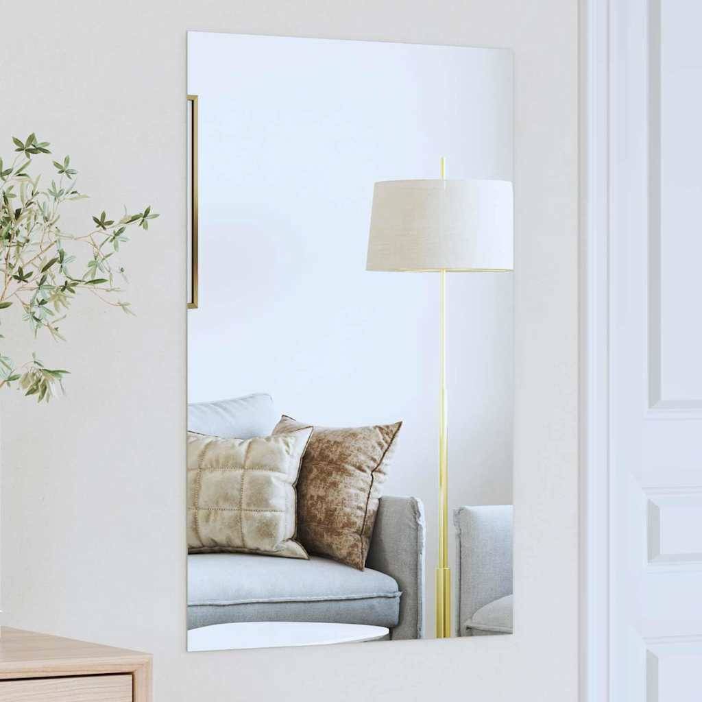 vidaXL Wandspiegel Rechtwinklig 50 x 80 cm Gehärtetes Glas