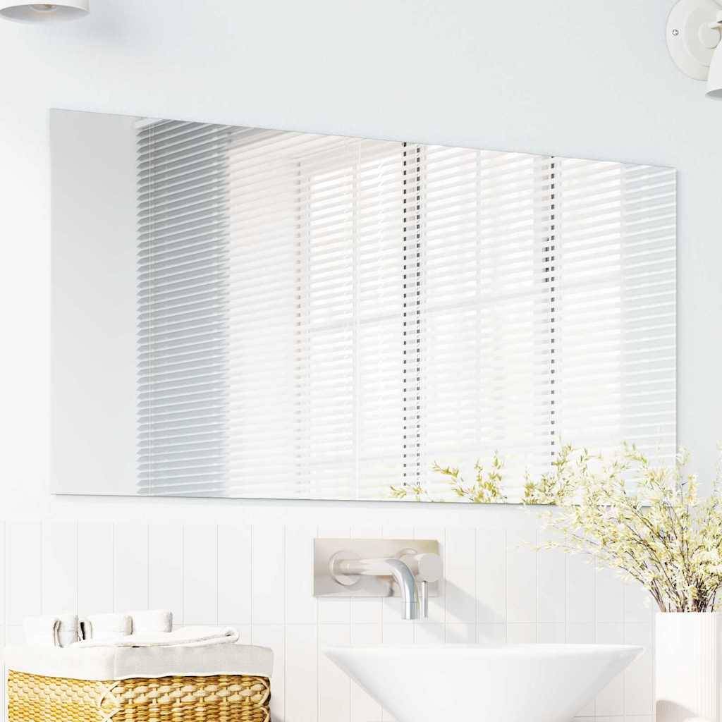 vidaXL Wandspiegel Rechtwinklig 50 x 100 cm Gehärtetes Glas