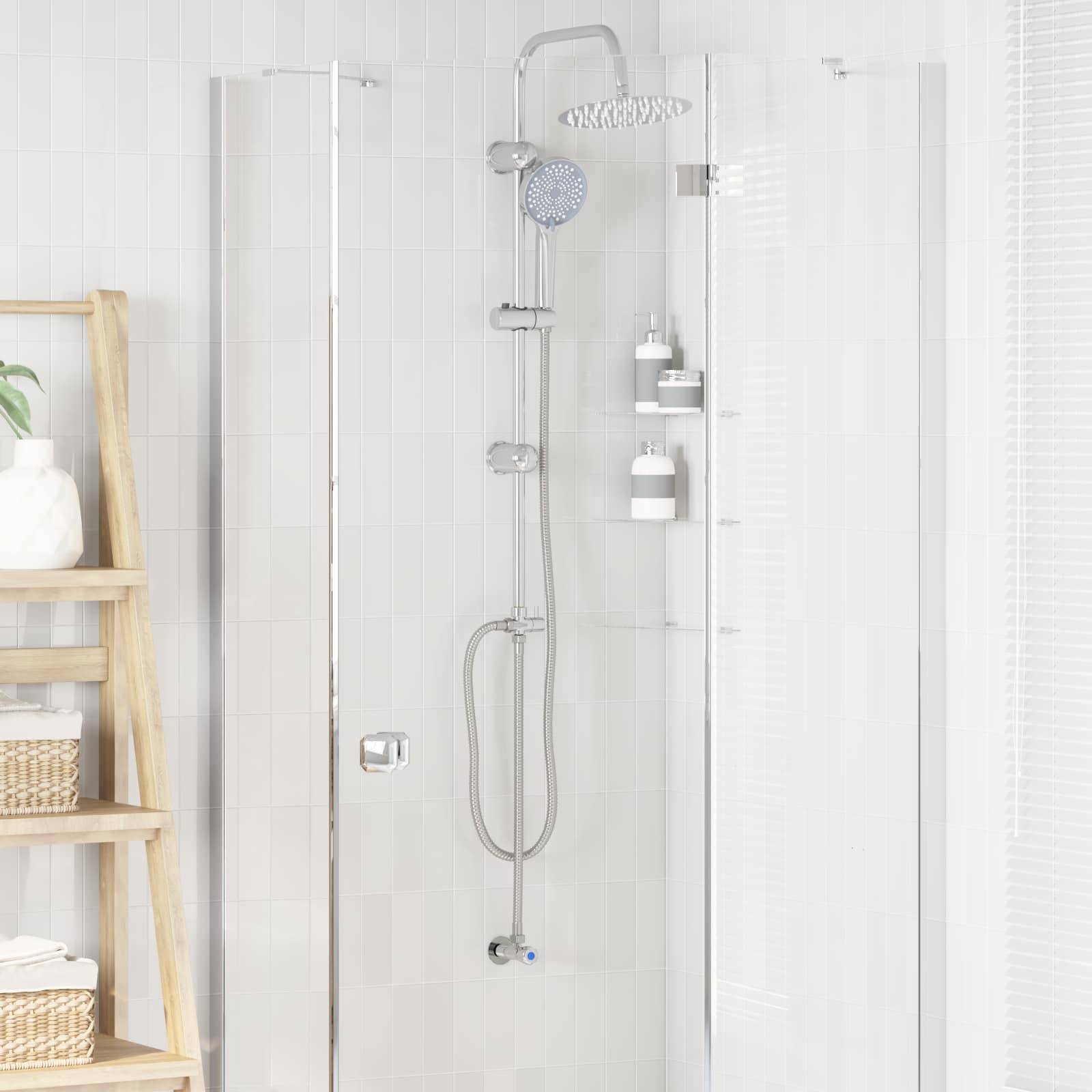 vidaXL Duschsystem Silber 47 x 20 x 95 cm Edelstahl