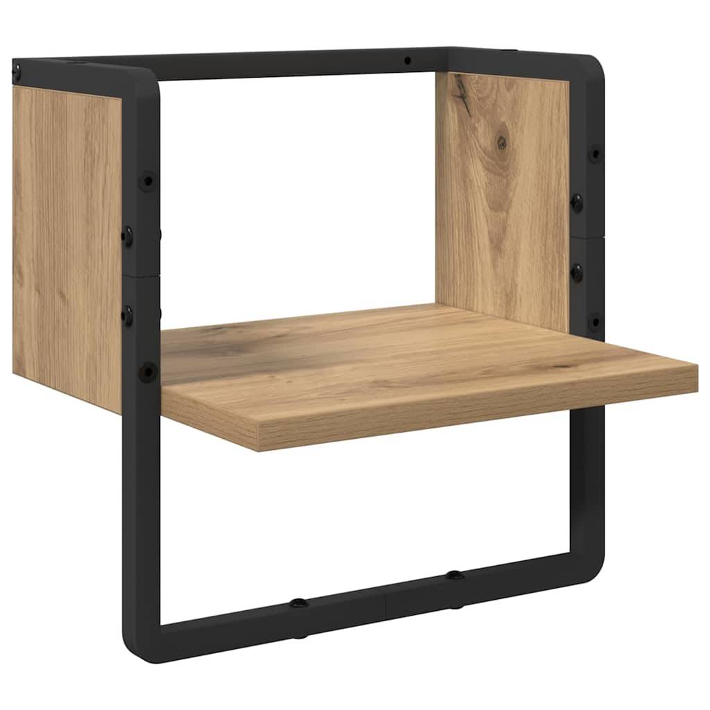 vidaXL Wandregal Kunsthandwerk Eiche 30 x 25 x 30 cm Holzwerkstoff