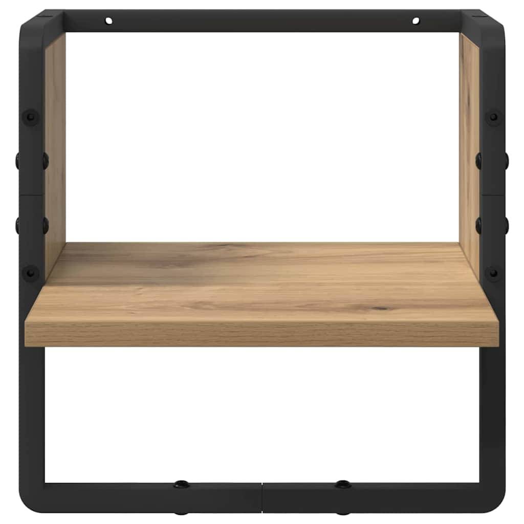 vidaXL Wandregal Kunsthandwerk Eiche 30 x 25 x 30 cm Holzwerkstoff