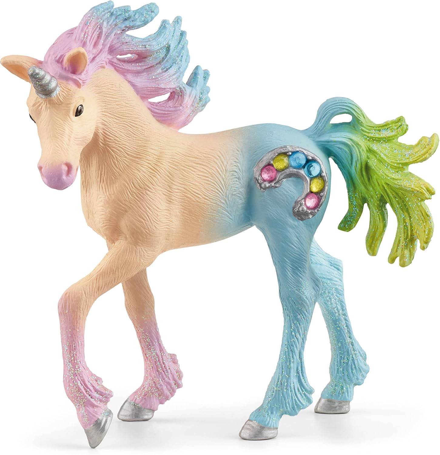 SCHLEICH bayala Marshmallow-Einhorn Fohlen mit Edelsteinen Rosa