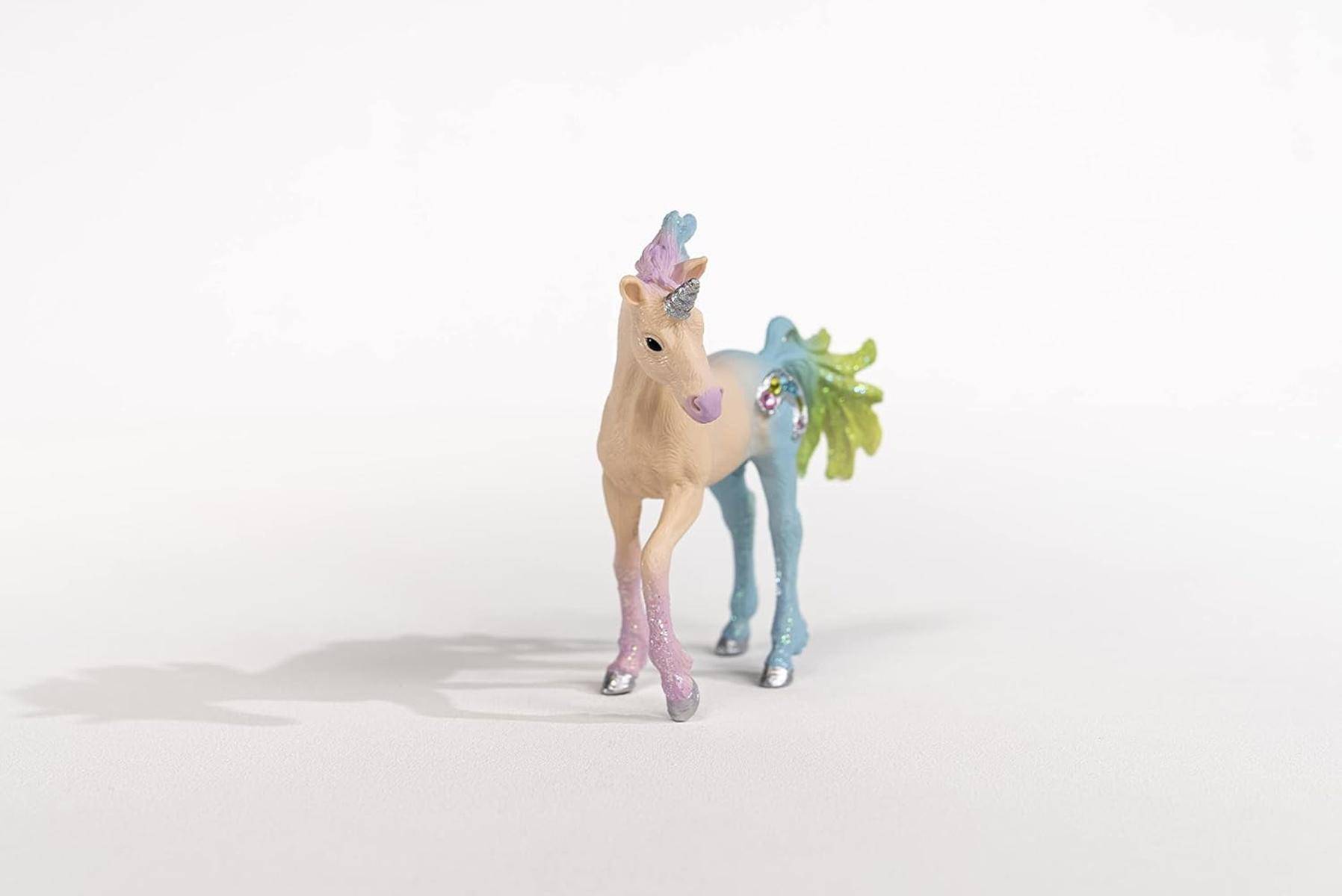 SCHLEICH bayala Marshmallow-Einhorn Fohlen mit Edelsteinen Rosa