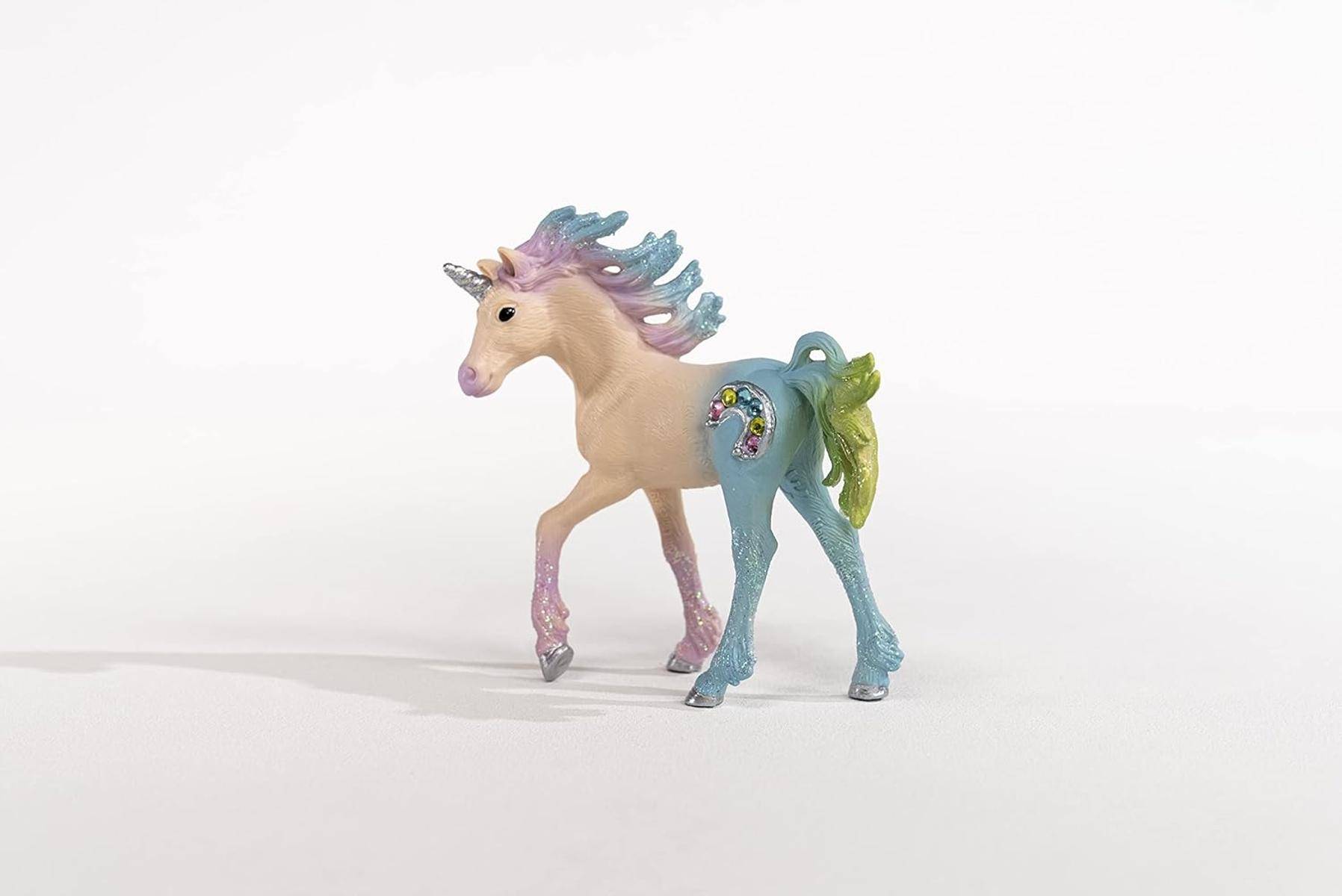 SCHLEICH bayala Marshmallow-Einhorn Fohlen mit Edelsteinen Rosa