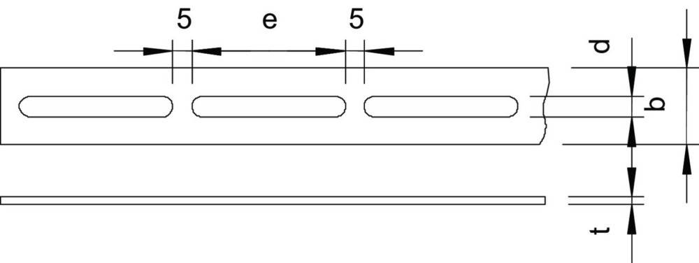 OBO Bettermann Schlitzband OSS 20x3 3M FT