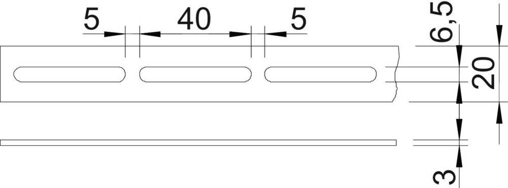 OBO Bettermann Schlitzband OSS 20x3 3M FT