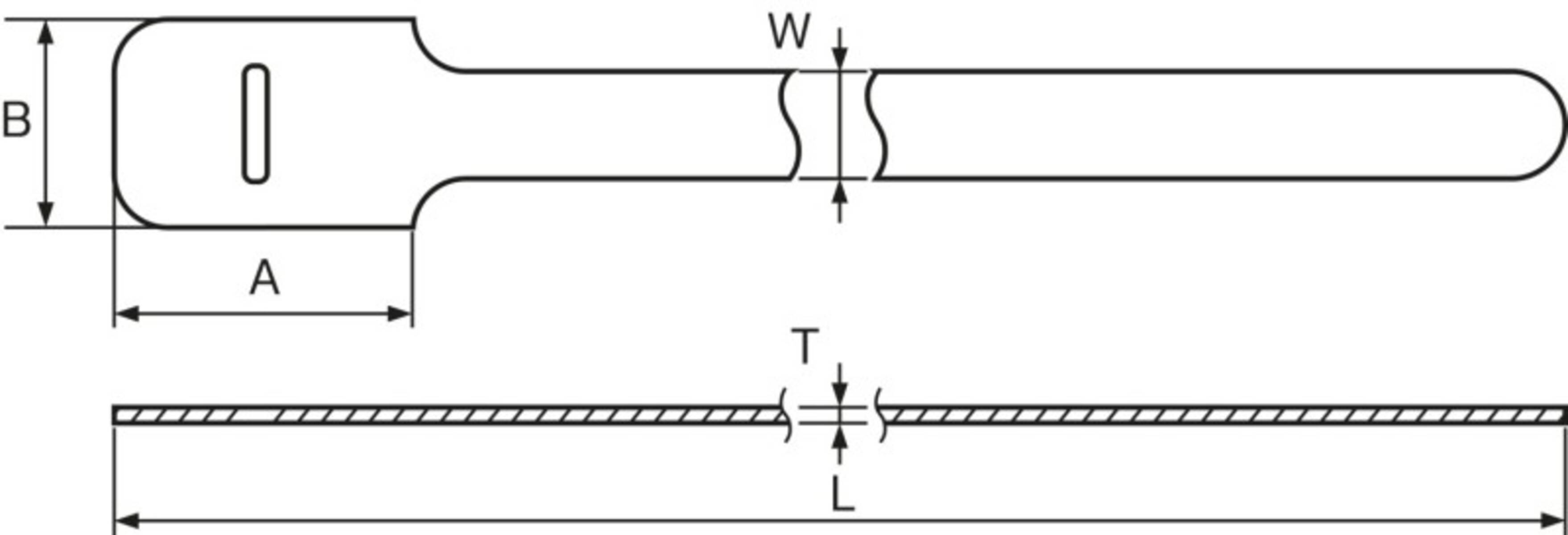 HellermannTyton Kabelbinder Textie L BK (VE10)