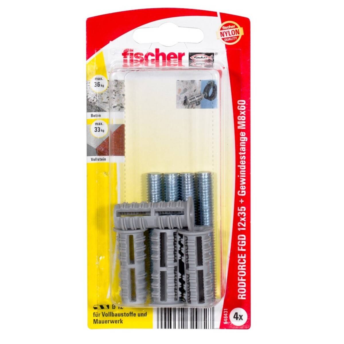 Fischer Deutschl. Gewindestangendübel FGD12M8TR60 K (VE4)