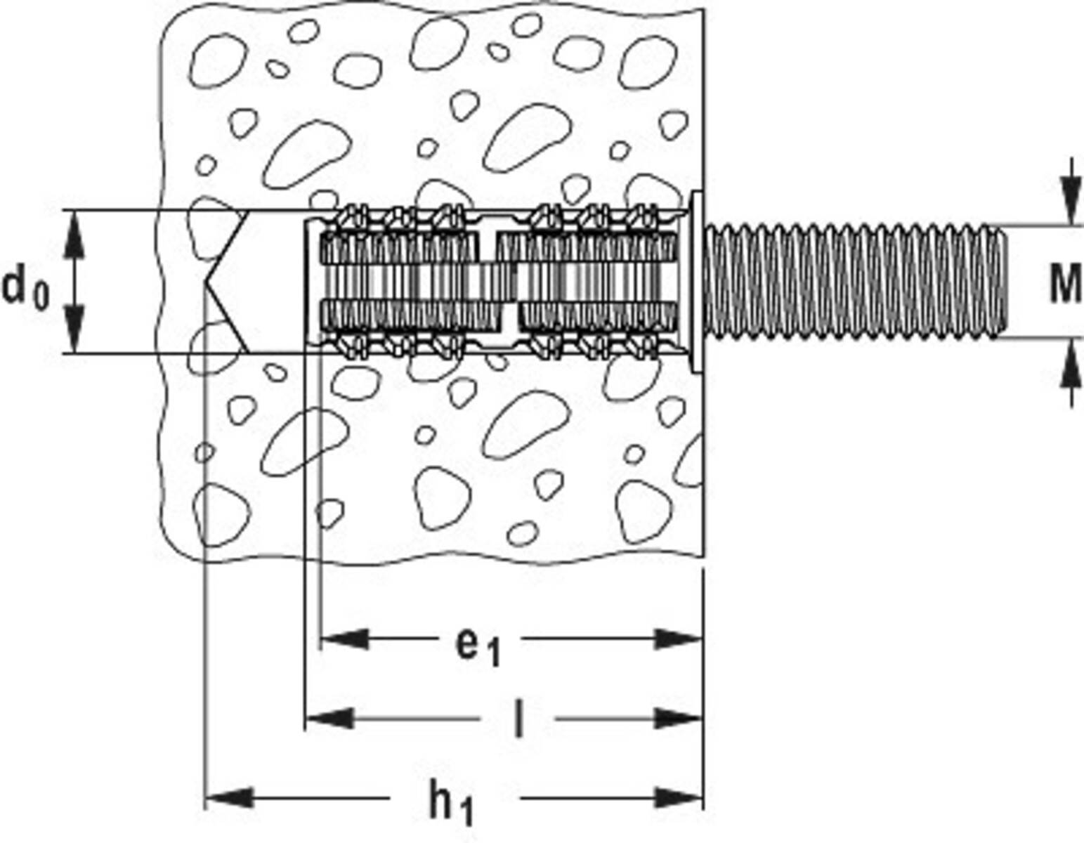 Fischer Deutschl. Gewindestangendübel FGD12M8TR60 K (VE4)