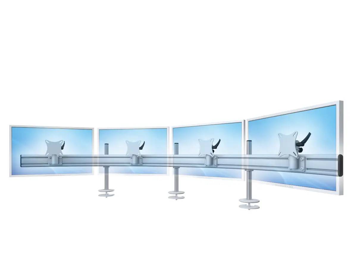 Para System Monitorhalterung für 4 Monitore Einbauadapter mit Kabelauslass (MA) 4er - 25''-32''