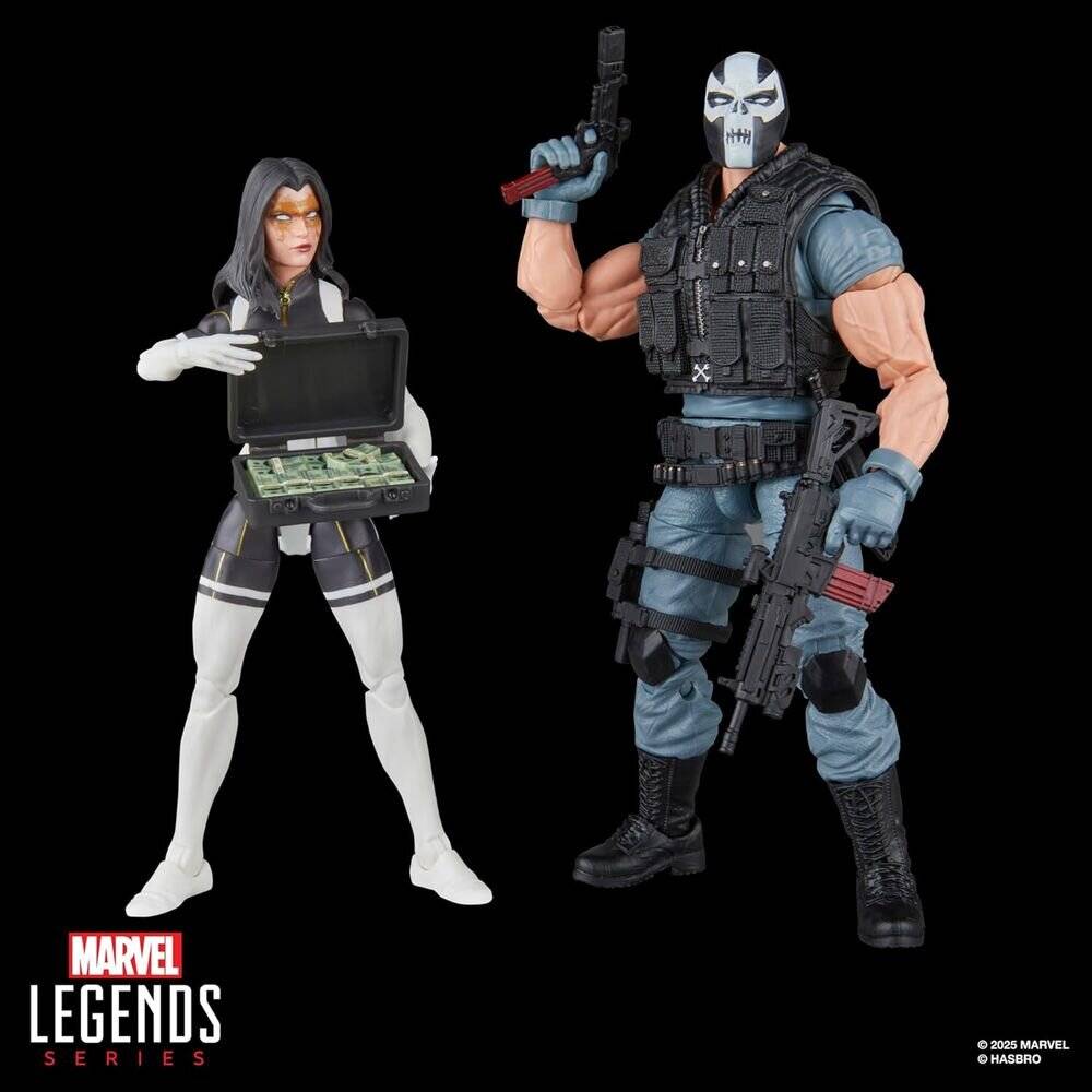 Marvel Legends Series Super Villains Madame Masque & Crossbones, Packung mit 2 Figuren, 15 cm