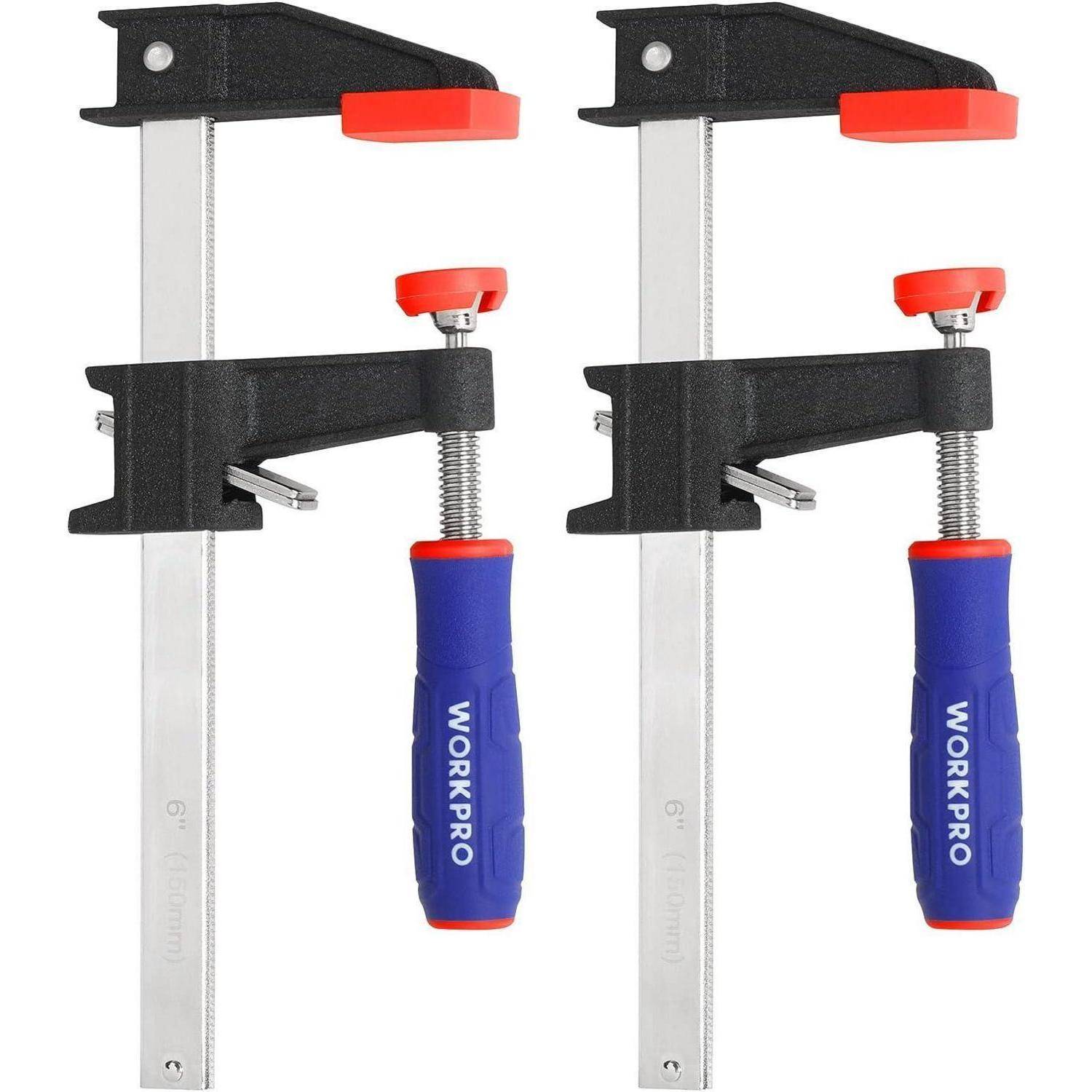 Schraubzwingen 2er Set Spannkraft 272kg Maultiefe 80mm Stahl 150mm