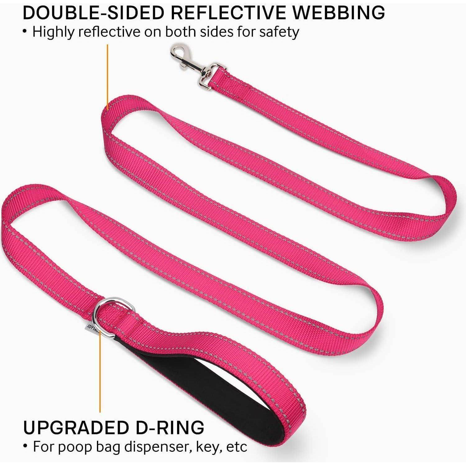 Hundeleine Reflektierend Doppelseitig 180x2.0 cm (1er Pack) Hotpink