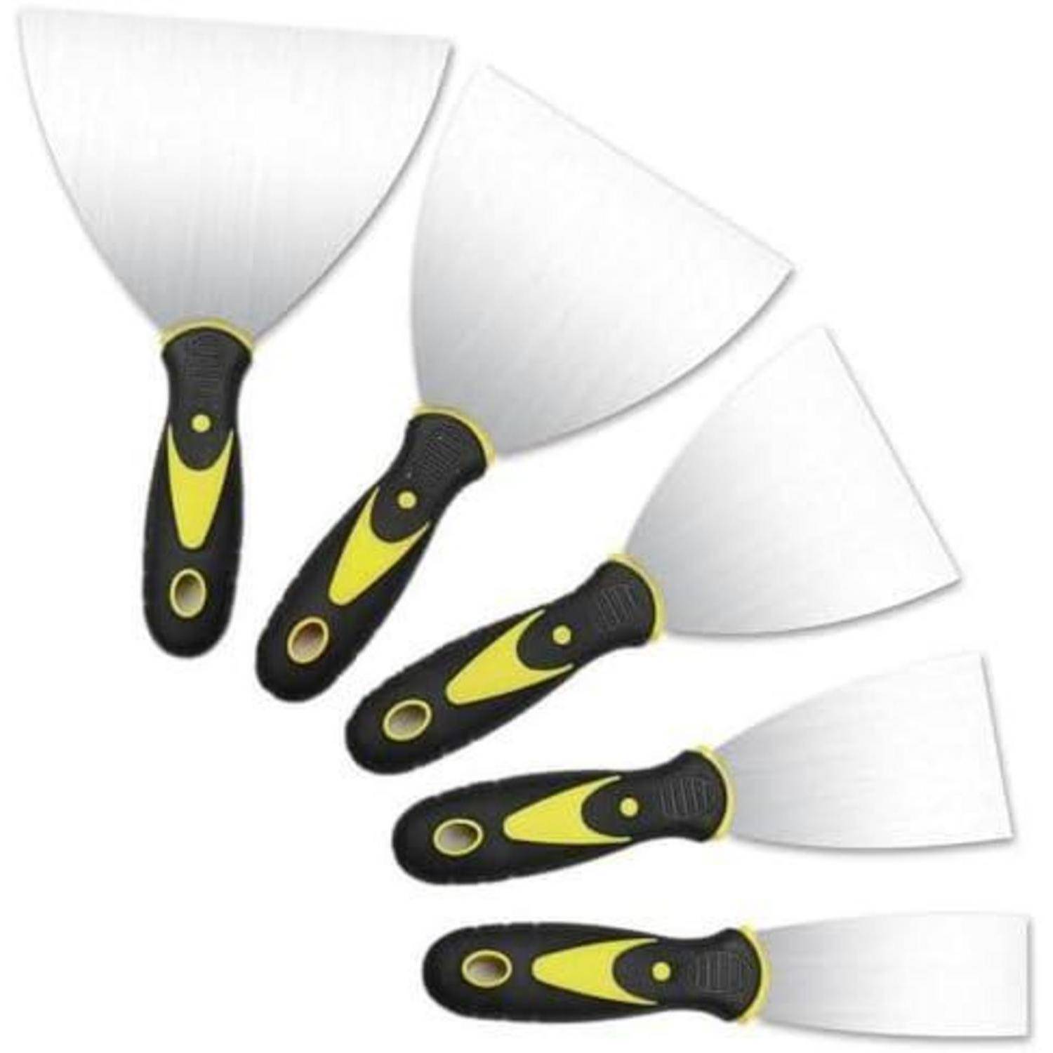 Spachtel 5er Edelstahl Flächenspachtel Schaber Tapeten Wand Stil