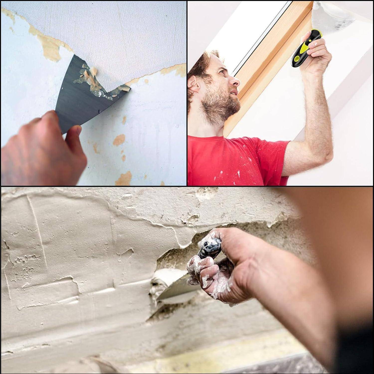 Spachtel 5er Edelstahl Flächenspachtel Schaber Tapeten Wand Stil