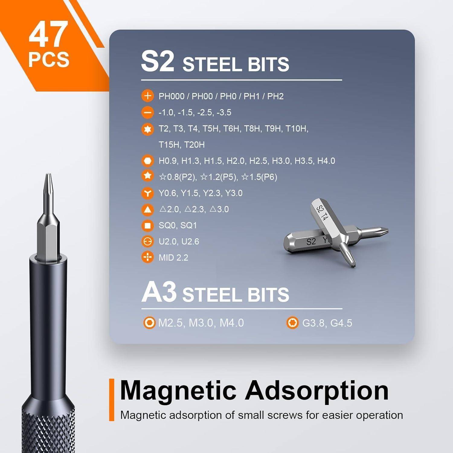 Schraubendreher Set Feinmechaniker 50in1 Torx Reparatur Kit 50-in-1 S2