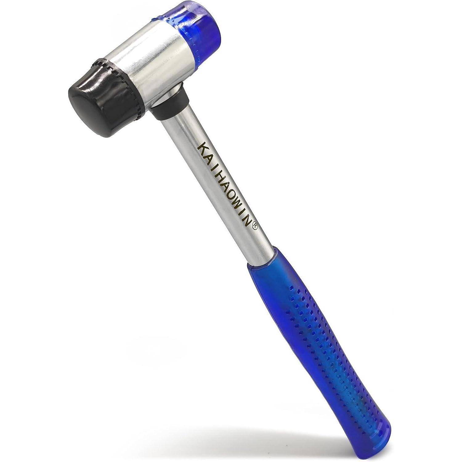 Gummihammer 25 mm Doppelkopfhammer Schonhammer 25 mm blauer Softhammer