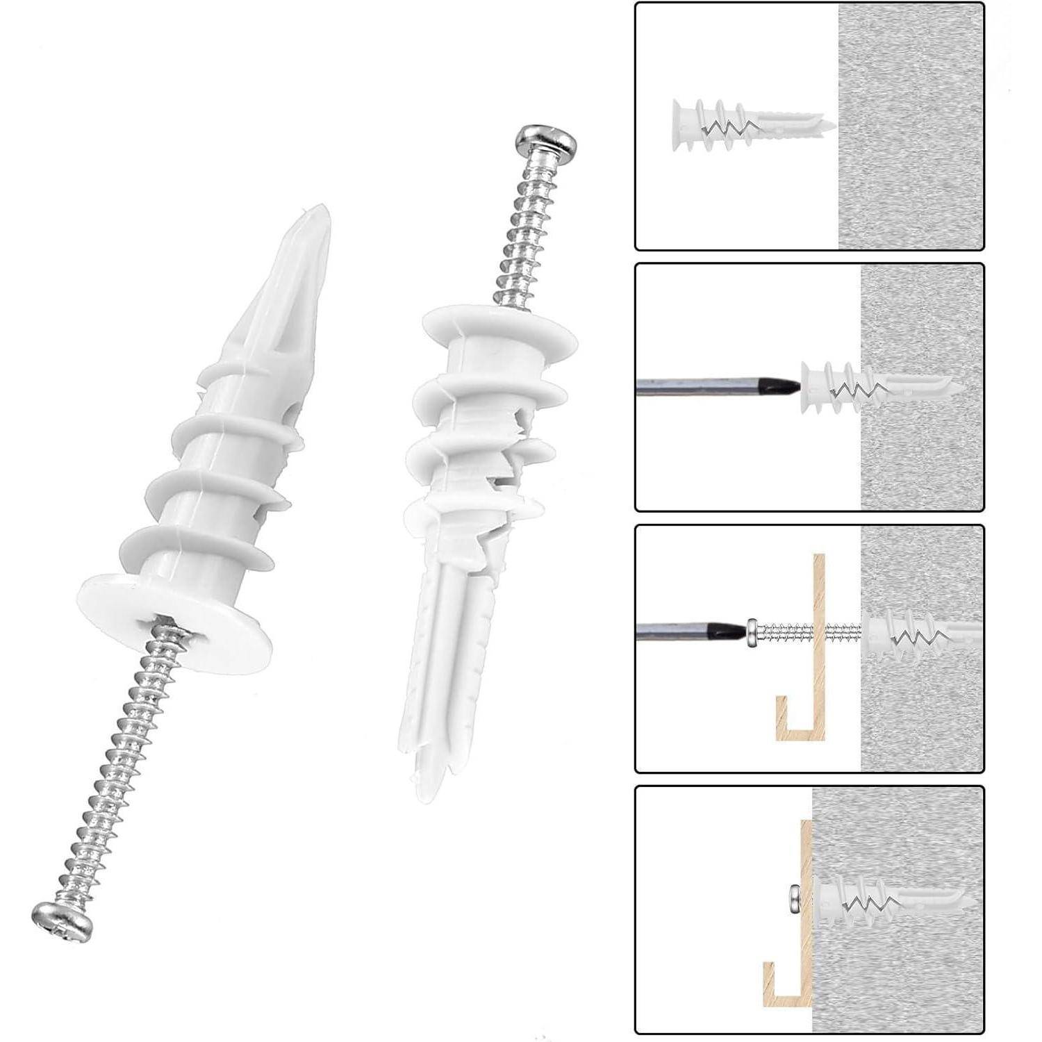 Dämmstoffdübel 110 Fassadendübel Rigipsdübel Selbstbohrend Weiß