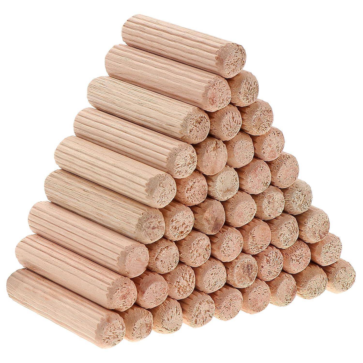 Holzdübel Riffeldübel Buche Möbel DIY Basteln 500 Stück 8x40mm