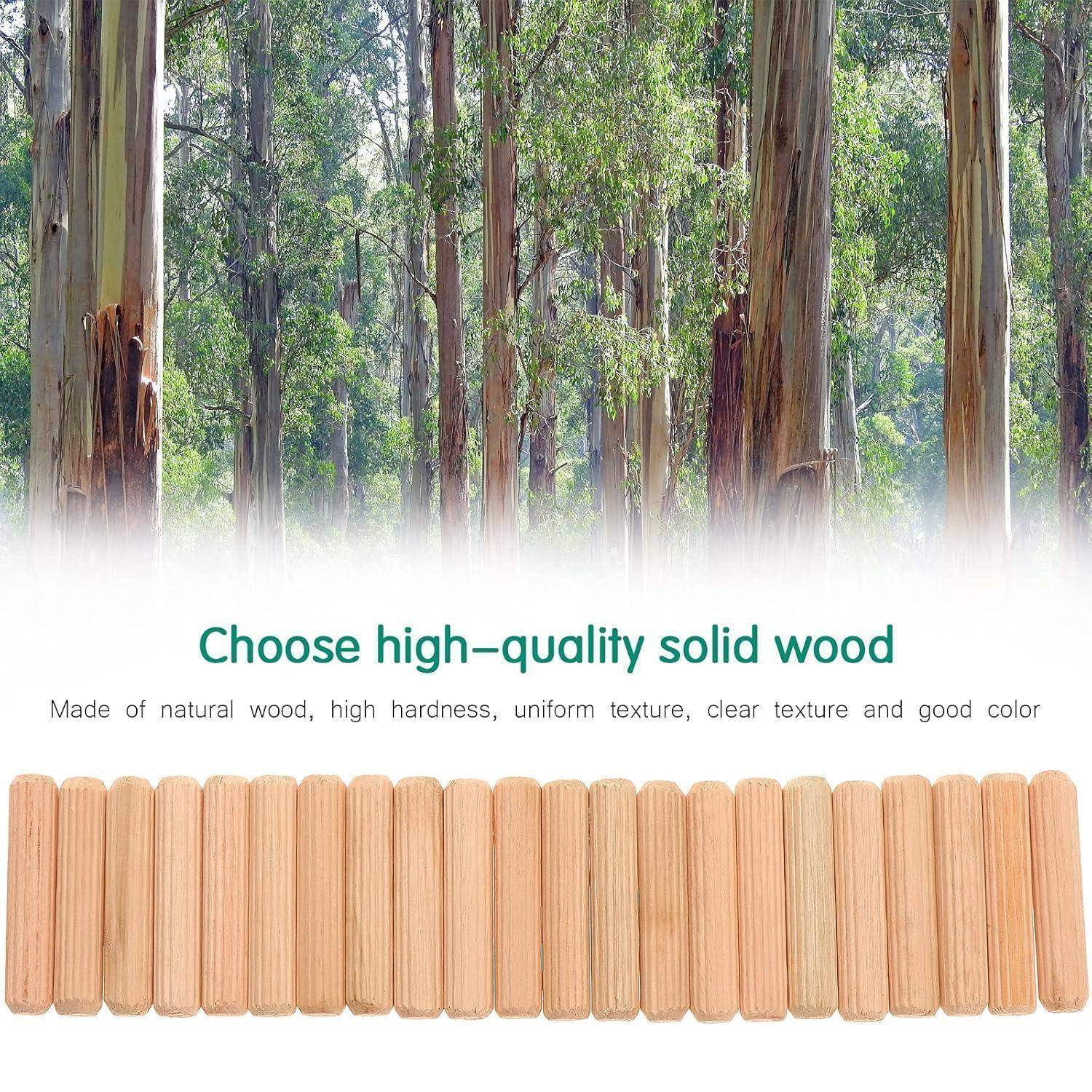 Holzdübel Riffeldübel Buche Möbel DIY Basteln 500 Stück 8x40mm