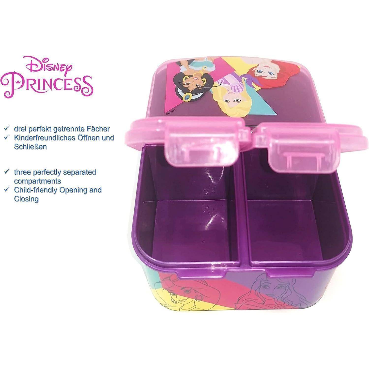 Brotdose Kinder Lunchbox Fächer Unterteilung BPA Princess Prinzessin