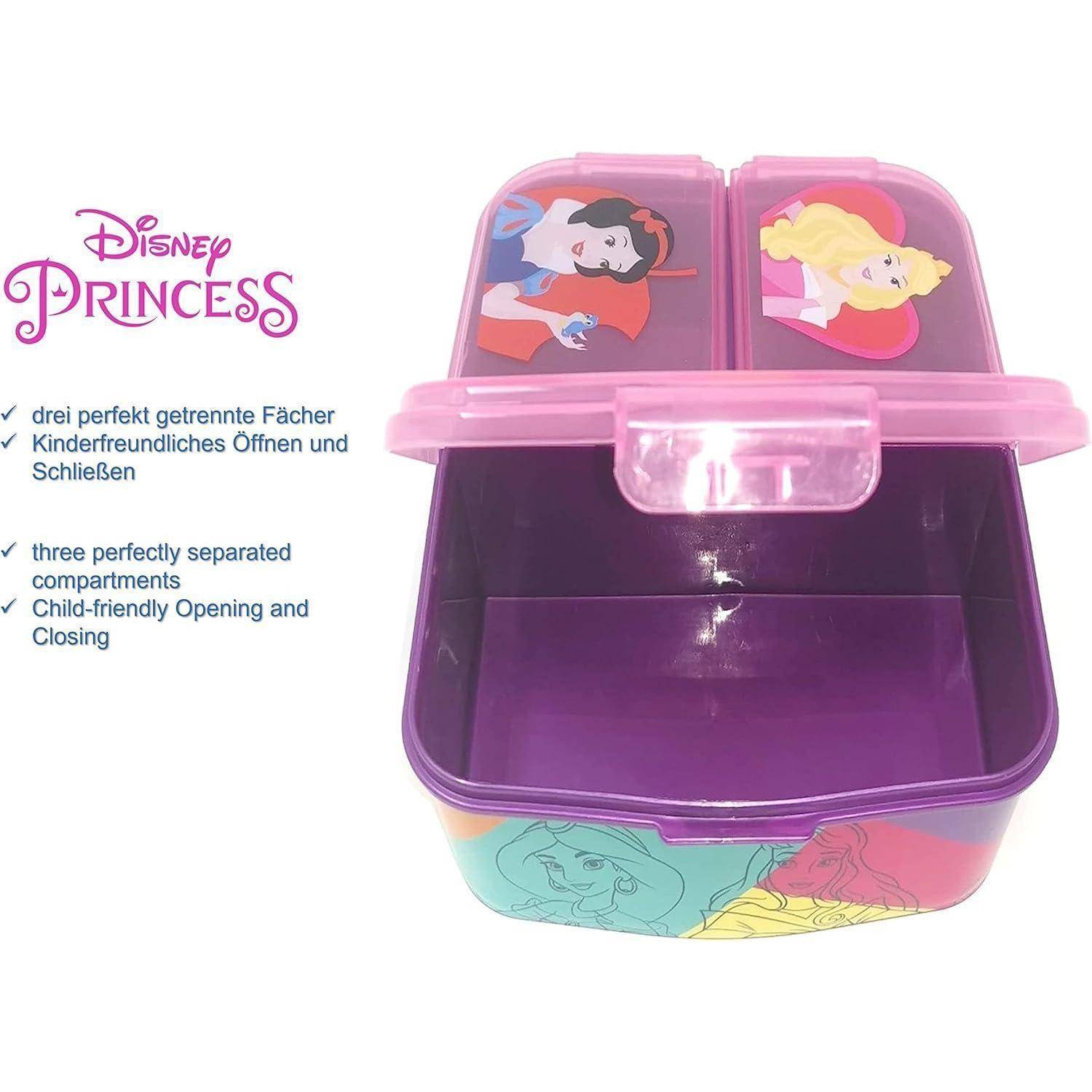 Brotdose Kinder Lunchbox Fächer Unterteilung BPA Princess Prinzessin