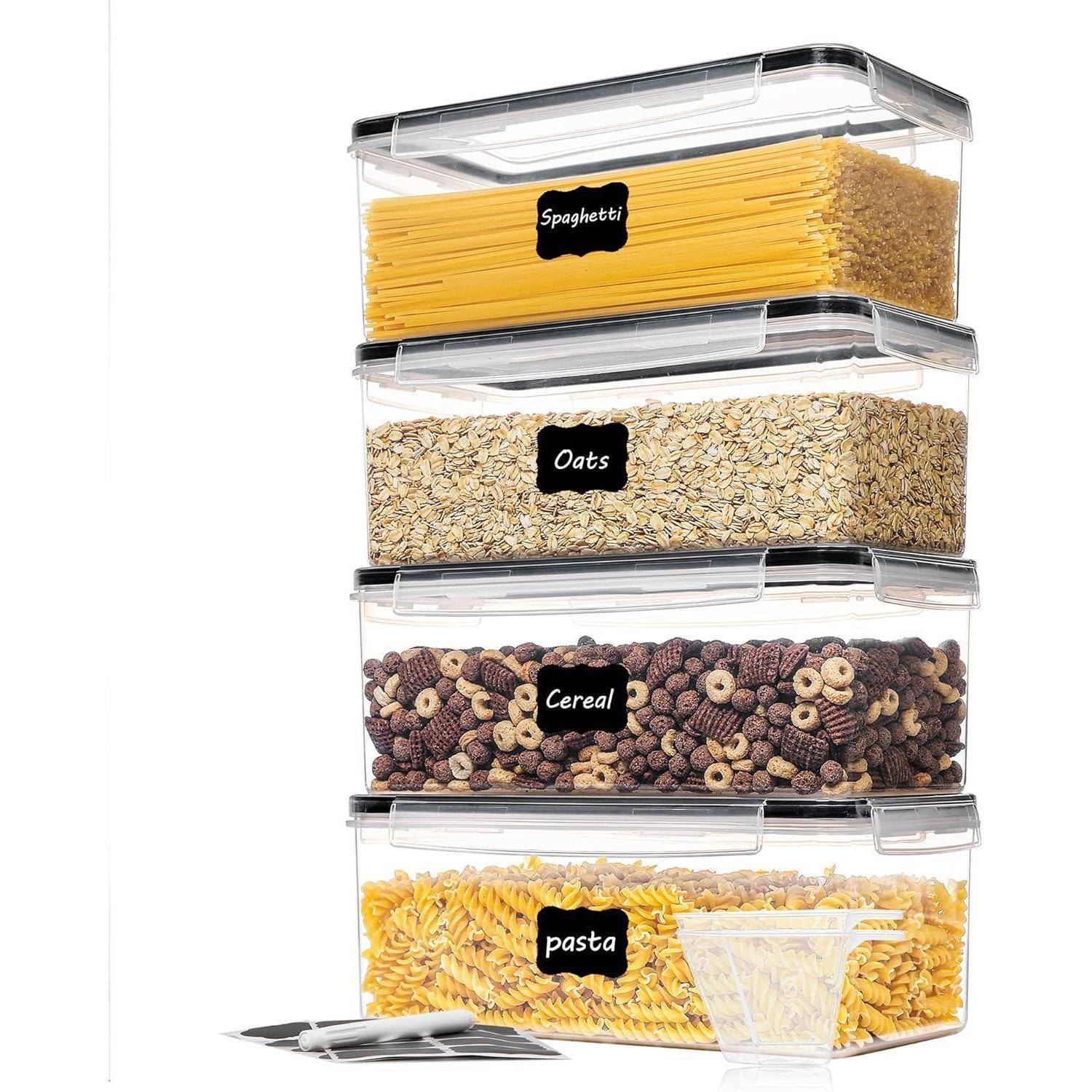 Vorratsdosen Deckel Luftdicht BPA Pasta Nudeln 3.2L * 4