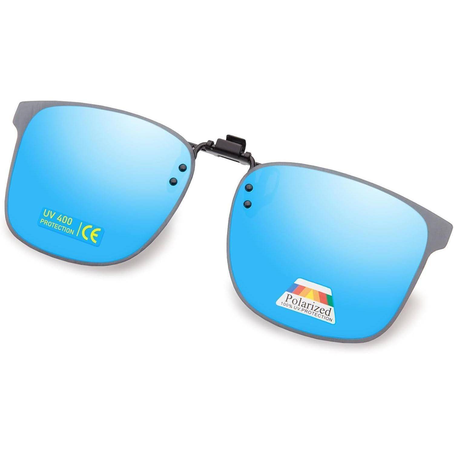 Polarisierte Clip-On Sonnenbrille UV400 Anti-Glare Gläser Edge Design