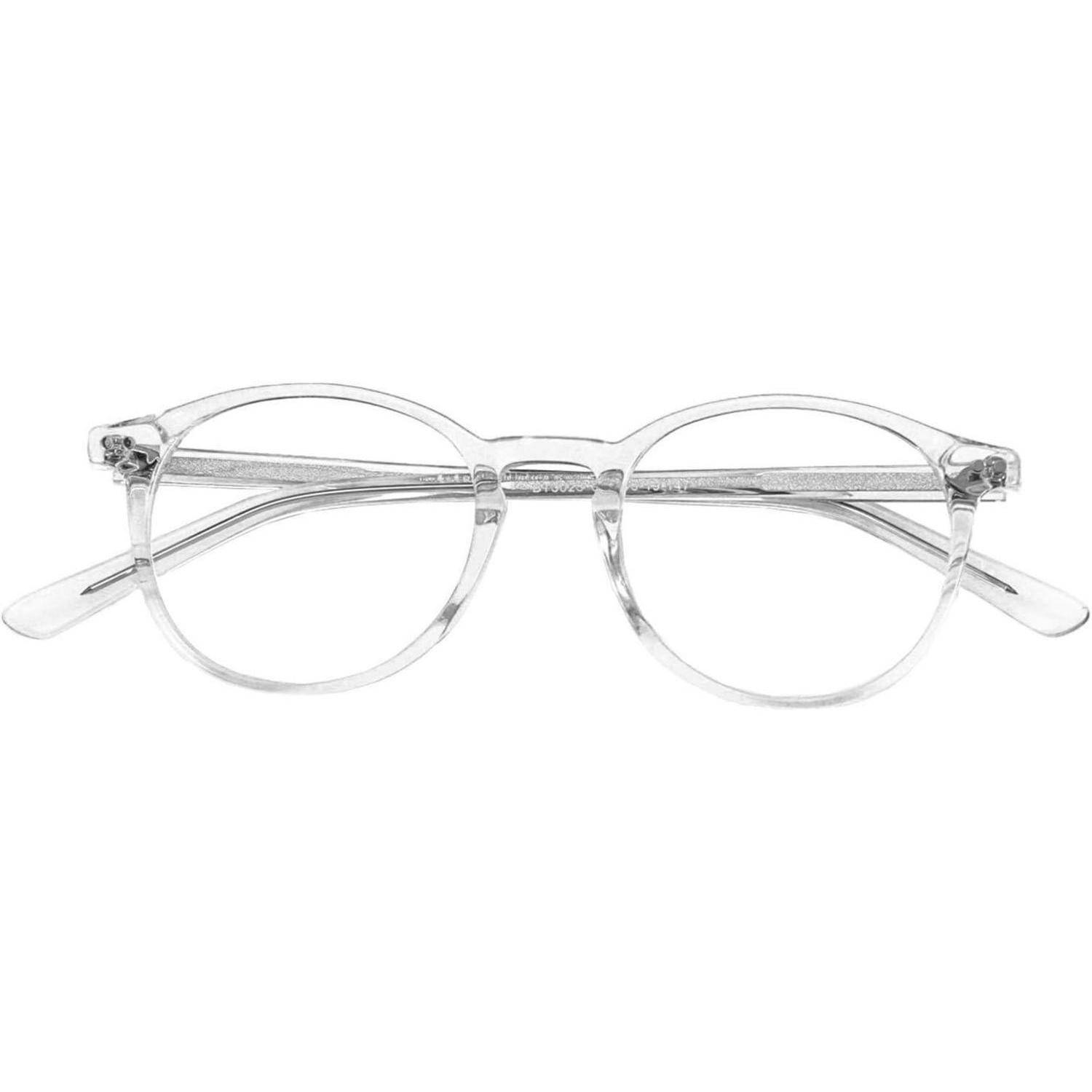 Vintage Runder Brillenrahmen Nerdbrille Retro Klare Linse Unisex