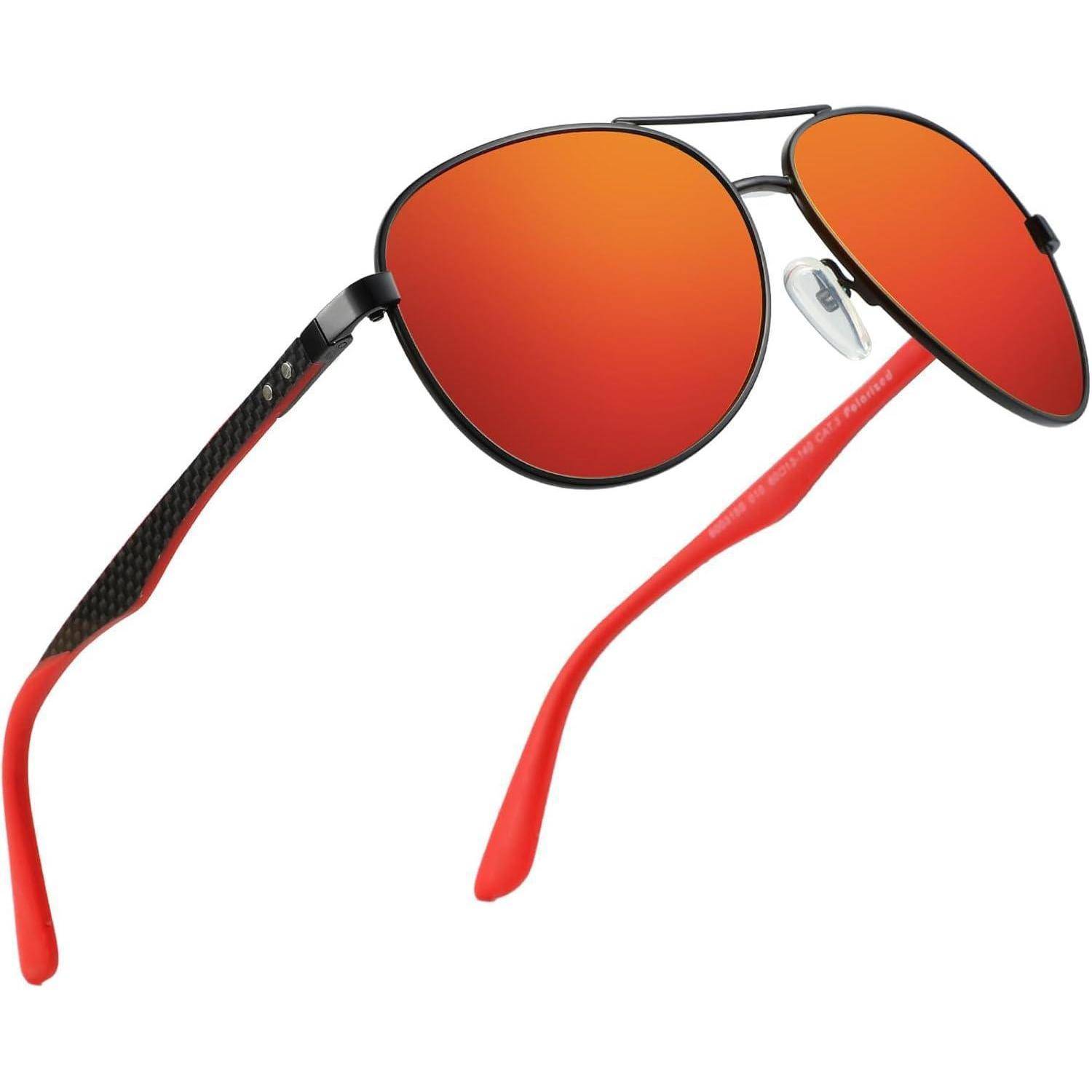 Sonnenbrille Polarisiert Retro Pilotenbrille Vintage Design UV400