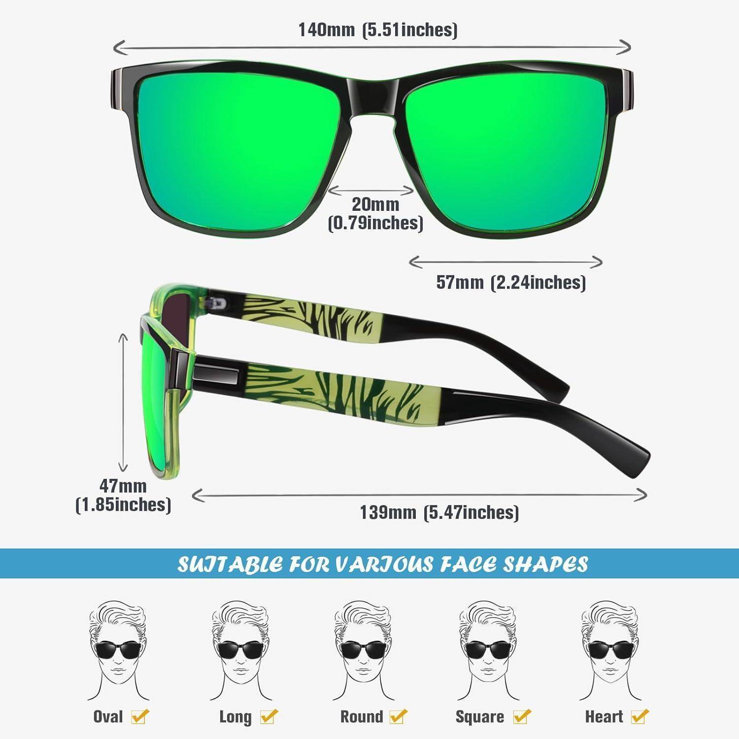 Polarisiert Sonnenbrille Herren Damen UV400 Modisch Fahren Angeln Katz