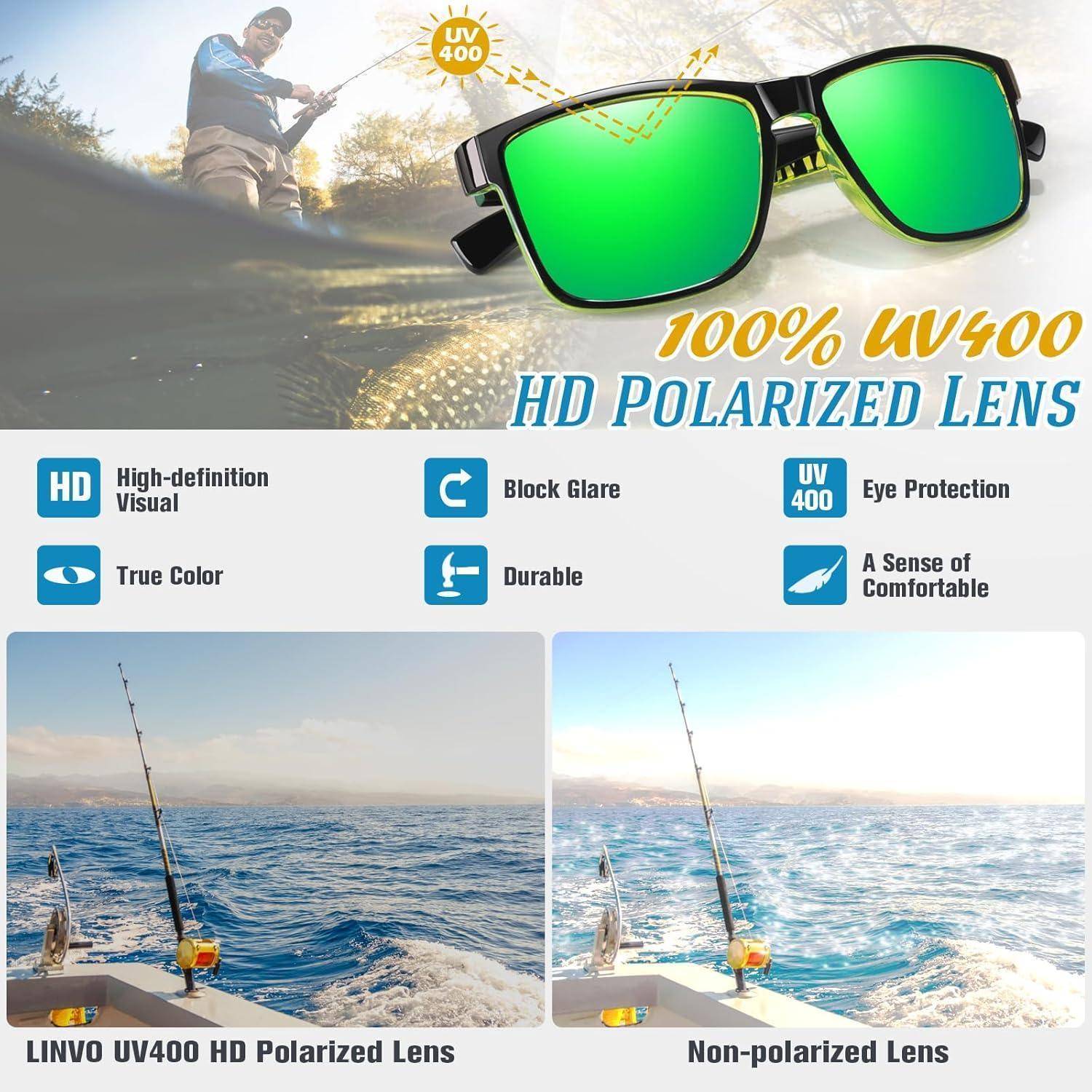 Polarisiert Sonnenbrille Herren Damen UV400 Modisch Fahren Angeln Katz