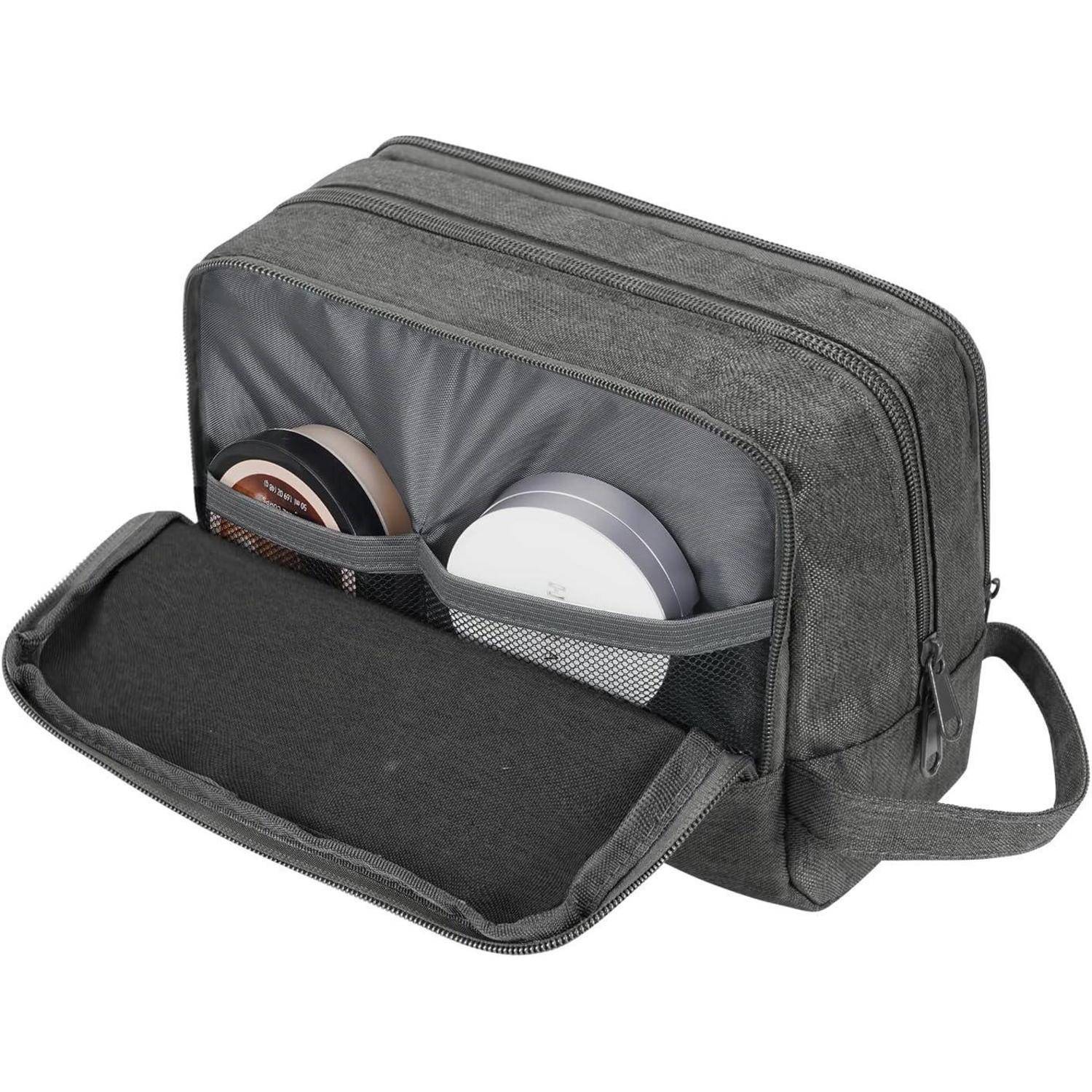 Kulturbeutel Herren Reise Kosmetiktasche Reisezubehör Denim Pure Grau