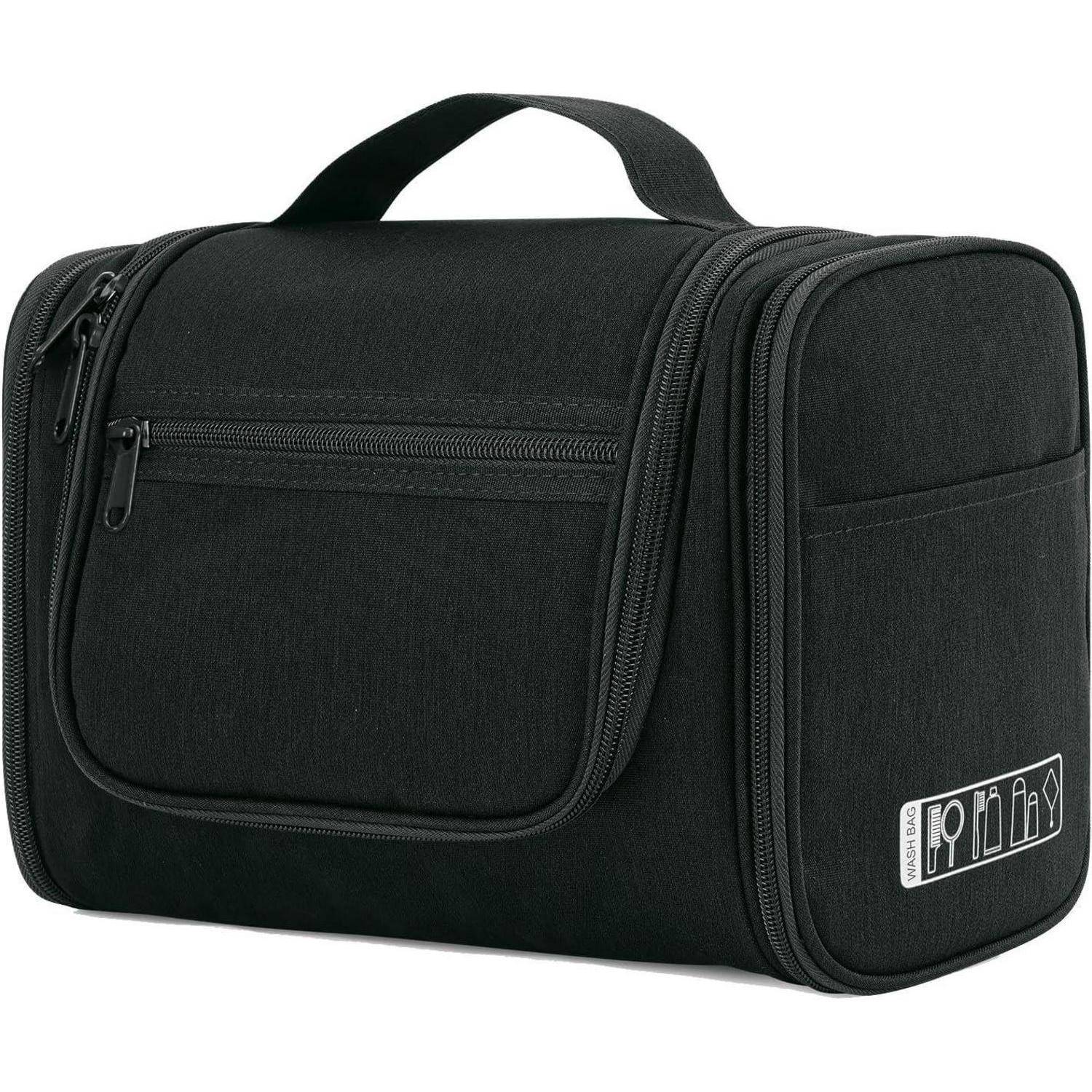 Kulturtasche Aufhängen Waschbeutel Camping Damen Herren Schwarz