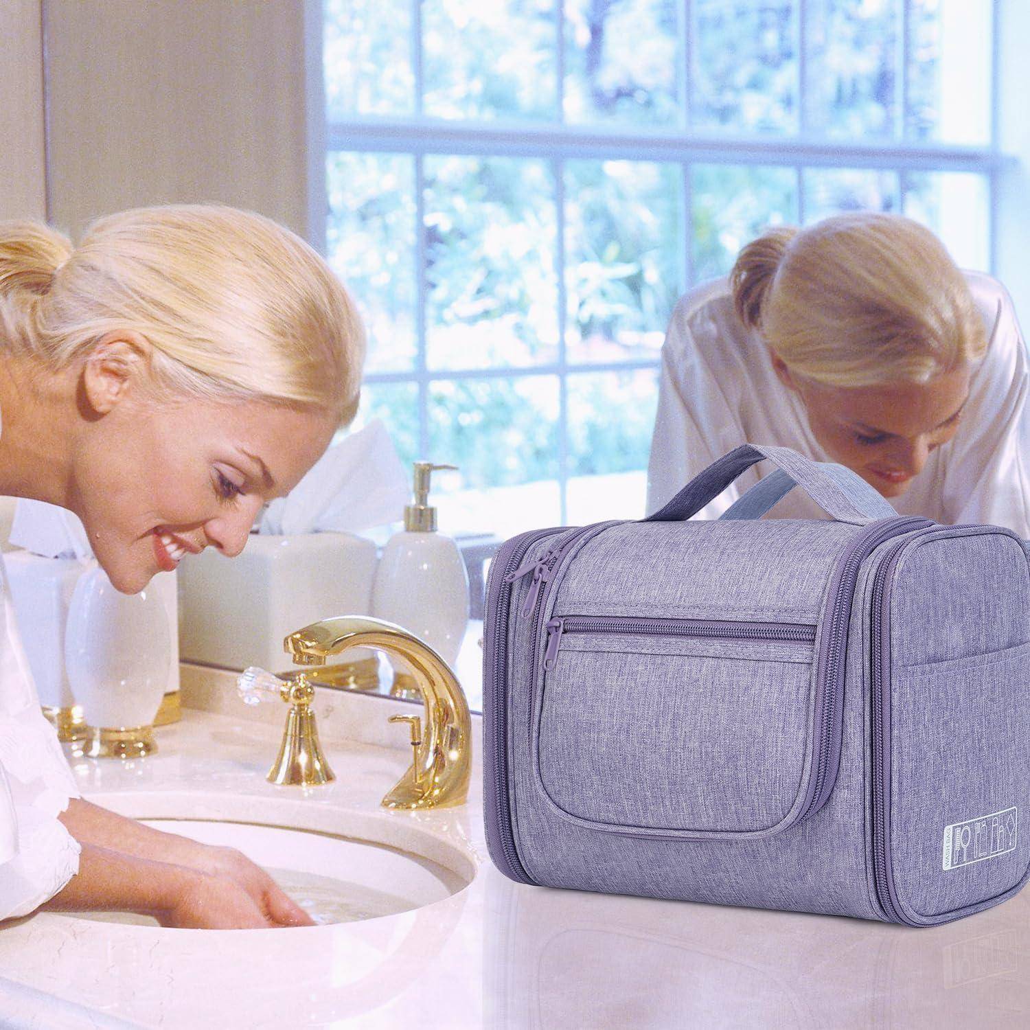 Waschtasche Kulturtasche Kulturbeutel Aufhängen Reisen Damen Violett