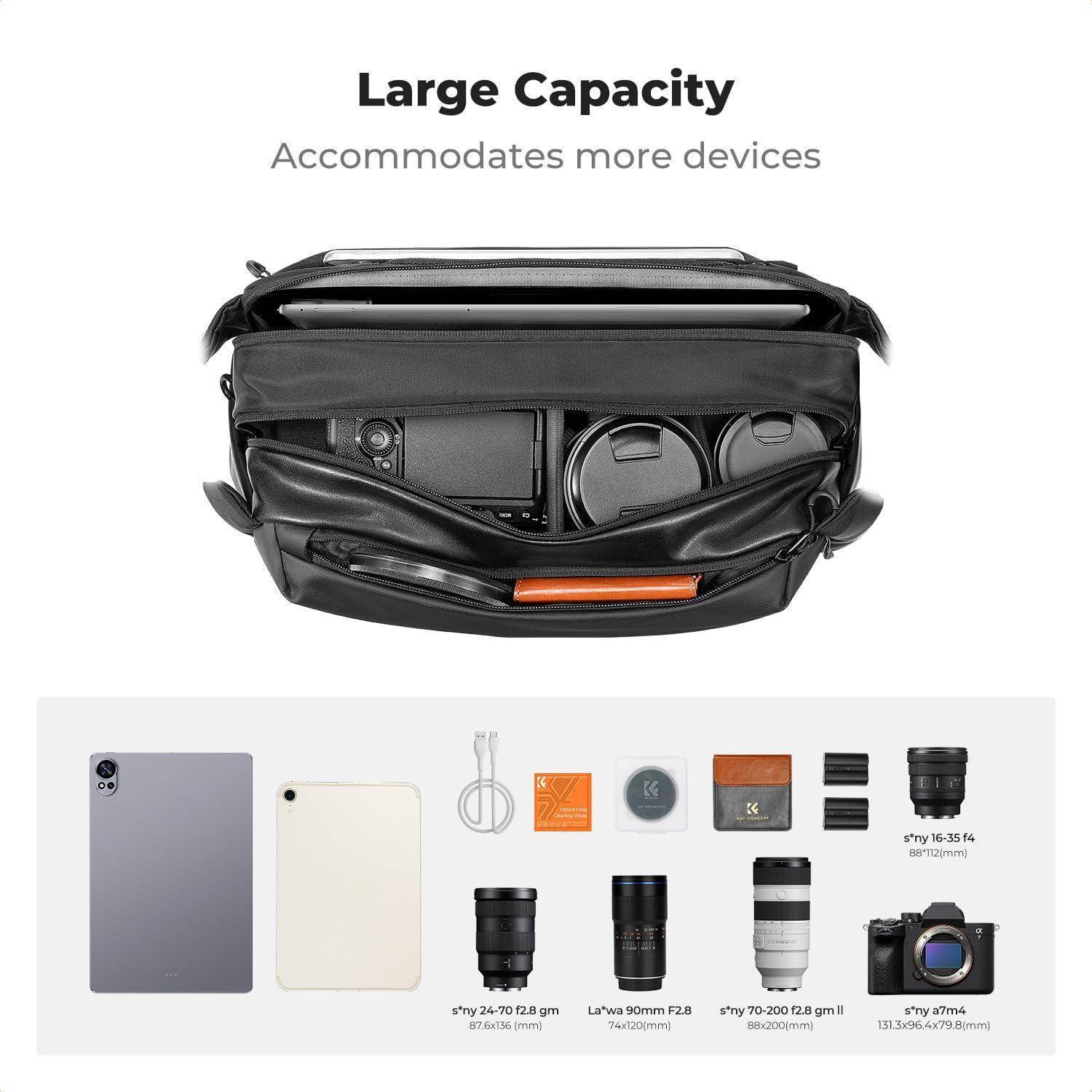 Kamera Rucksack Schultertasche Fotografen 1 schwarz groß l