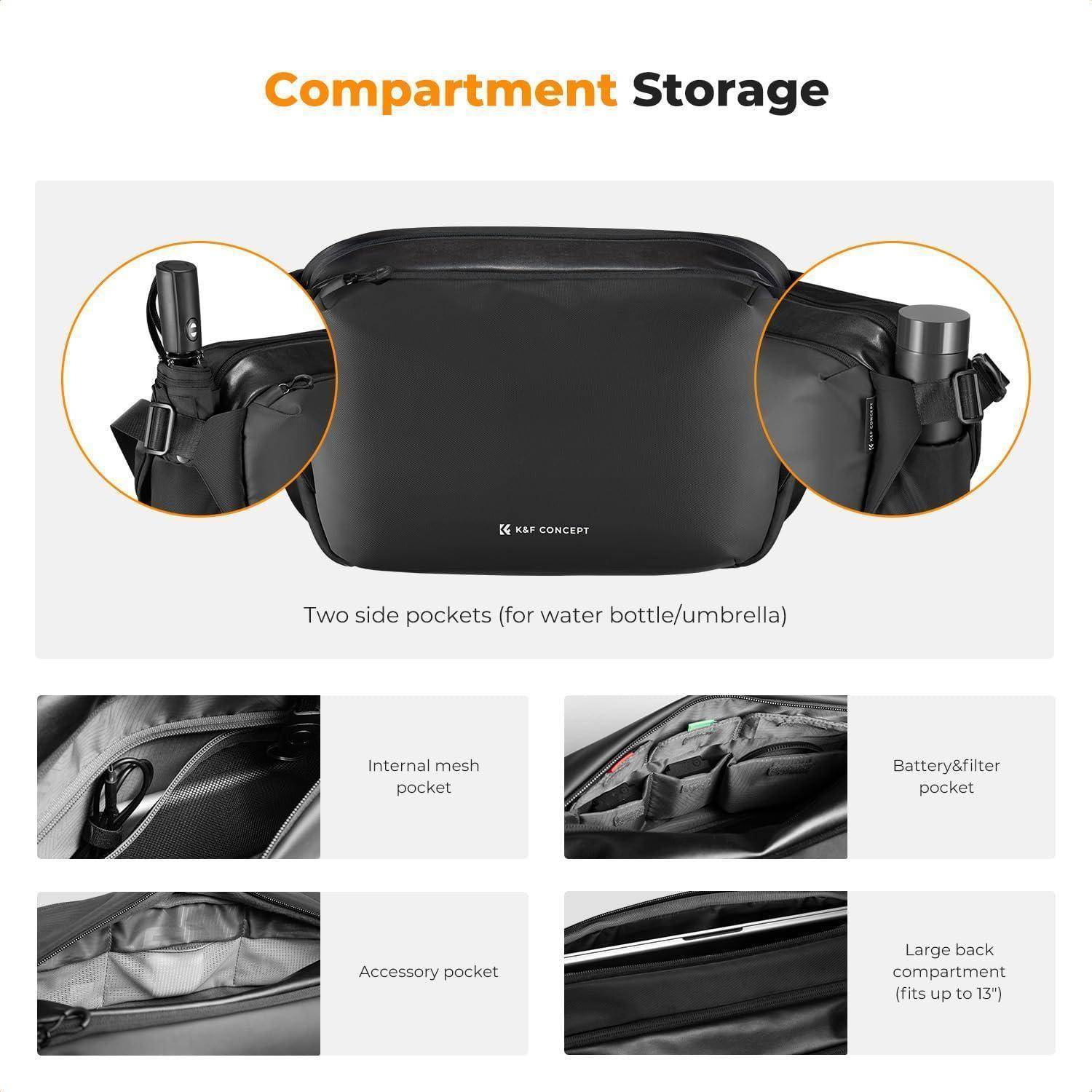 Kamera Rucksack Schultertasche Fotografen 1 schwarz groß l