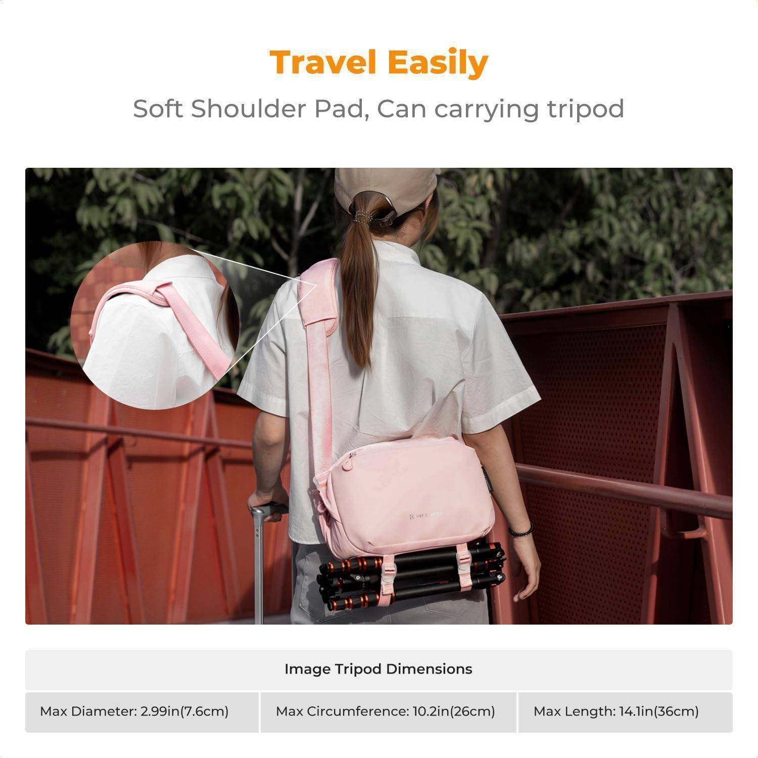 Kamera Rucksack Schultertasche Fotografen Rechteck Hülle 9-rosa(m)