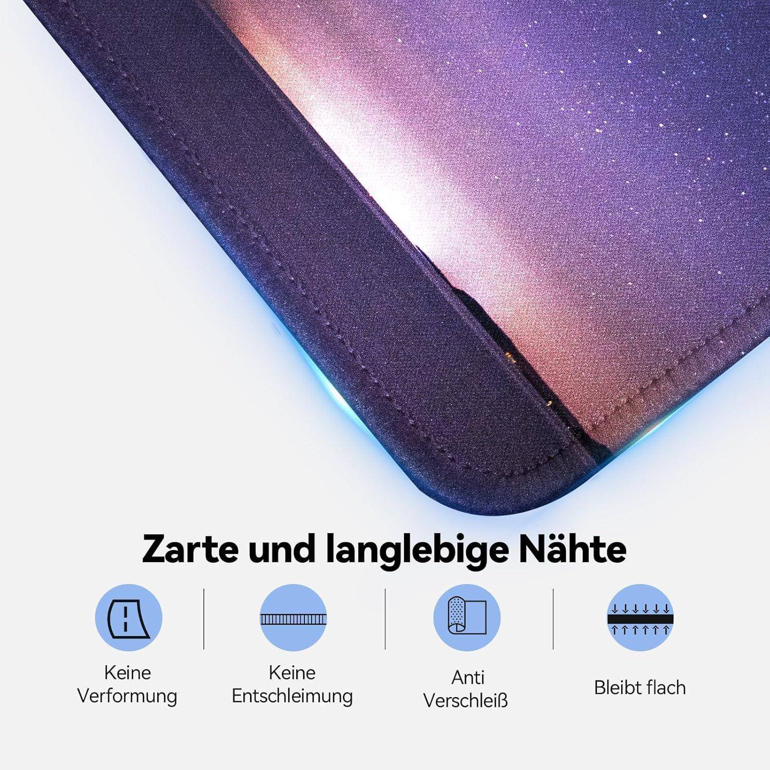 Mauspad 270 x 210 mm wasserdicht vernähte Nachthimmel-3 Pack 3 PACK