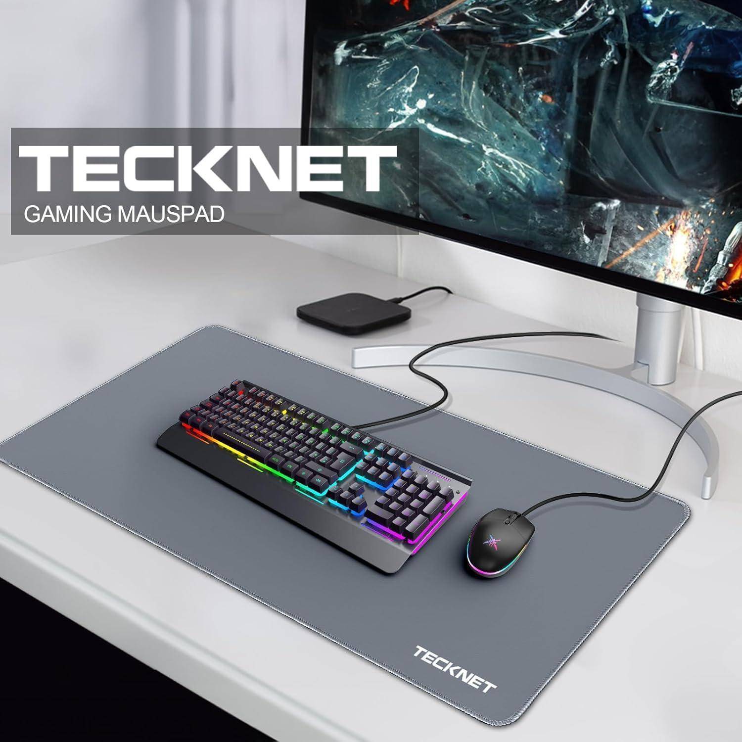 Mauspad XXL Gaming 900x400mm Speed wasserdicht Dunkelgrau 90 x 40 cm